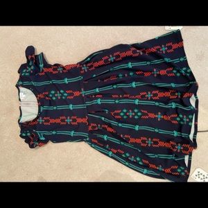 Navy background with Arrows